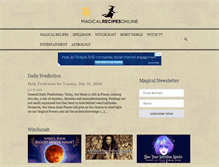 Tablet Screenshot of magicalrecipesonline.com